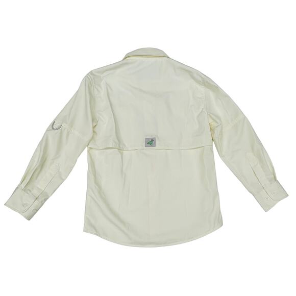 NWT Properly Tied Size 5 Pale Yellow Performance Fishing Shirt - Picture 3 of 5